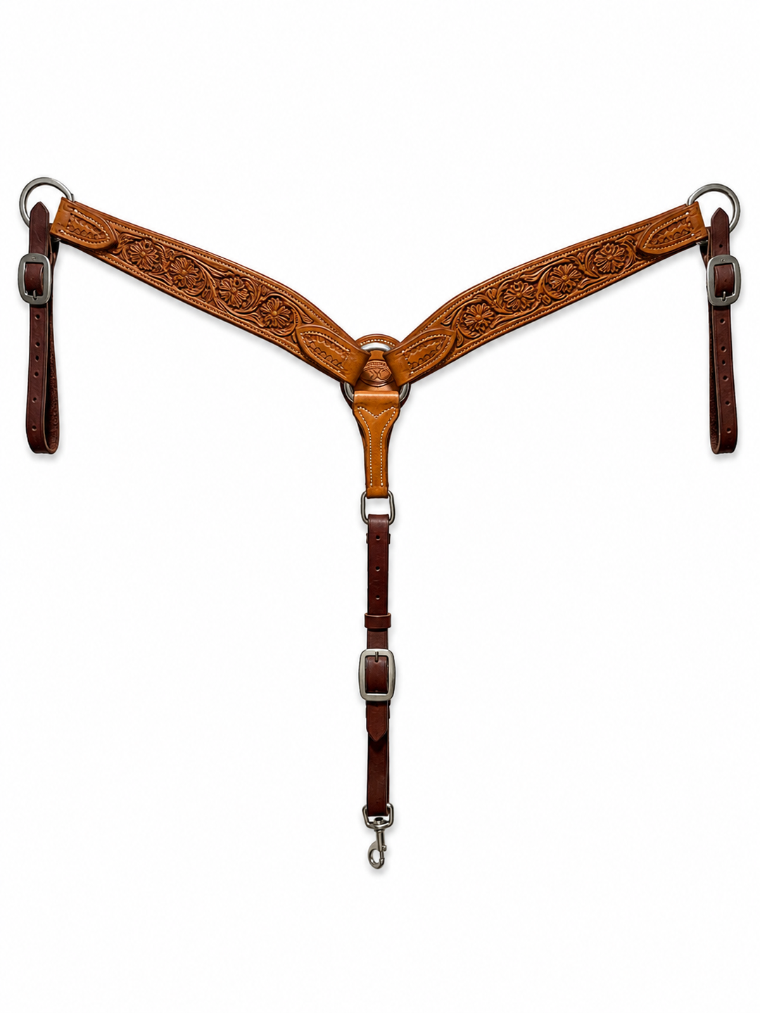 Natural Tooled Breastcollar