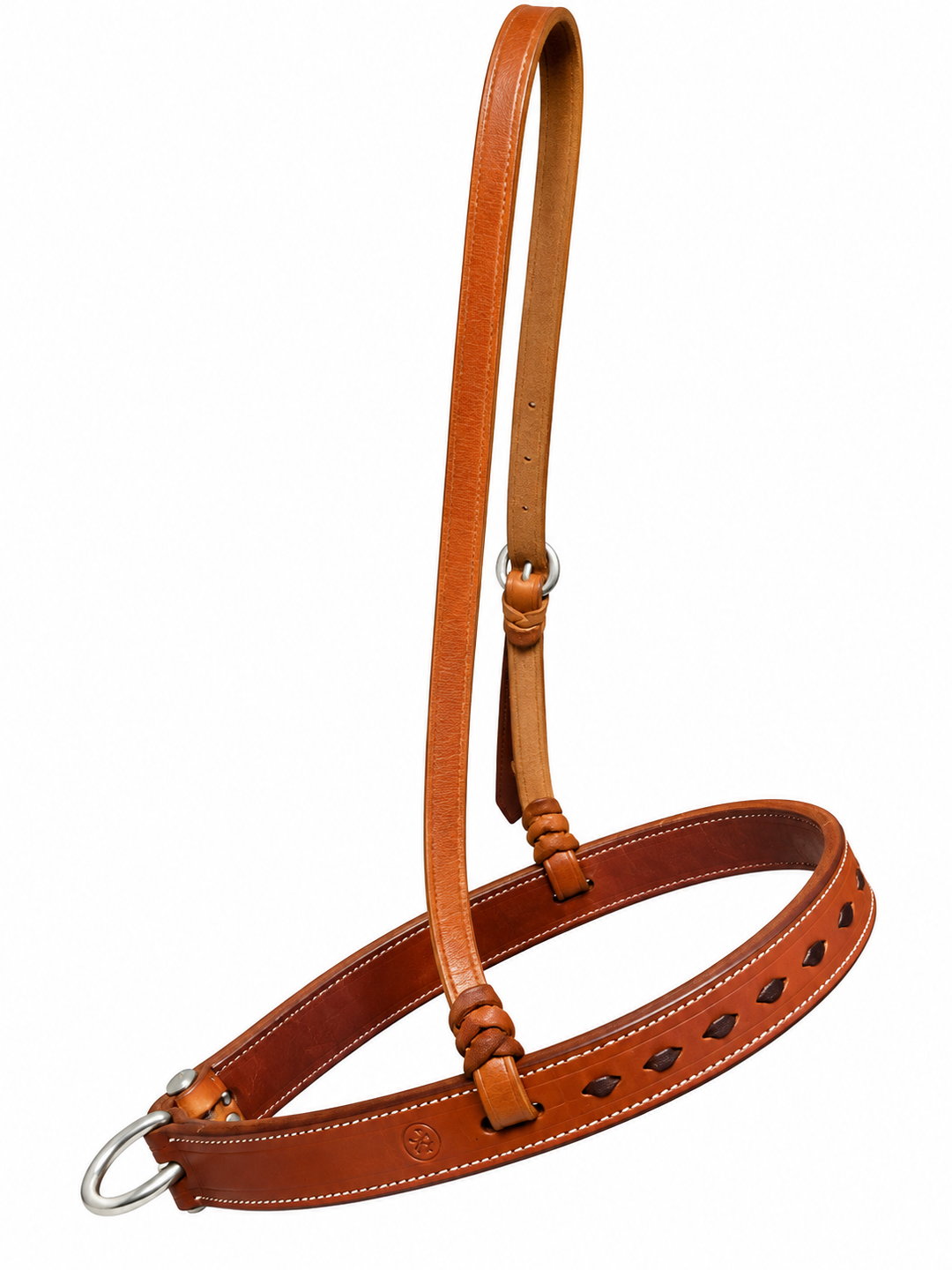 Natural and Black Buckstitch Noseband
