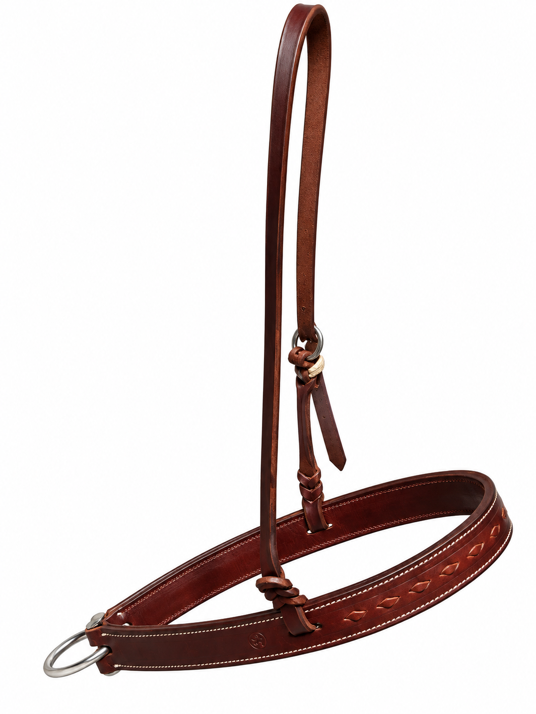 Chocolate and Brown Buckstitch Noseband