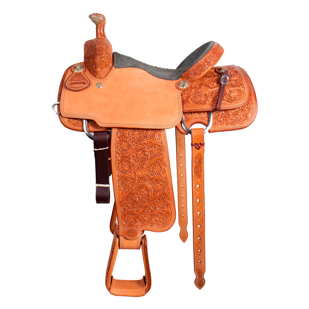 Saddle 14.5 OLIN YOUNG 3/4 Tooled