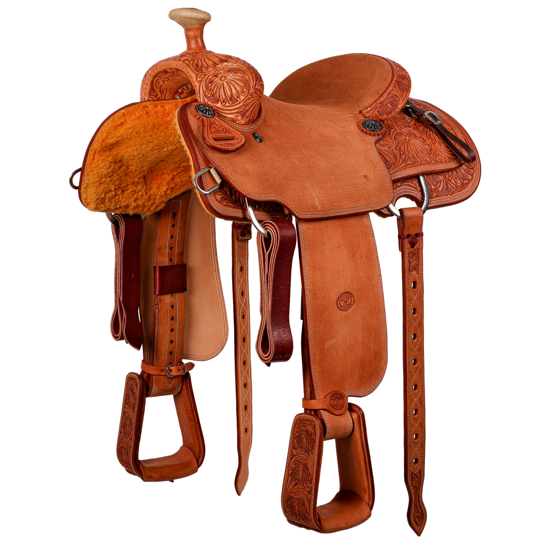 Saddle 14.5 TMK OLIN YOUNG 1/2 TOOLED