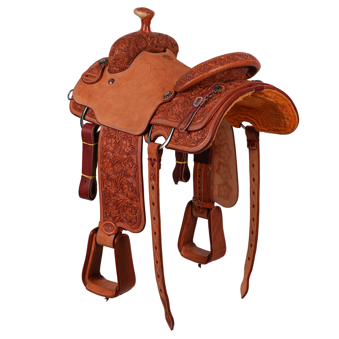 Saddle 14 OLIN YOUNG 7/8 TOOLED