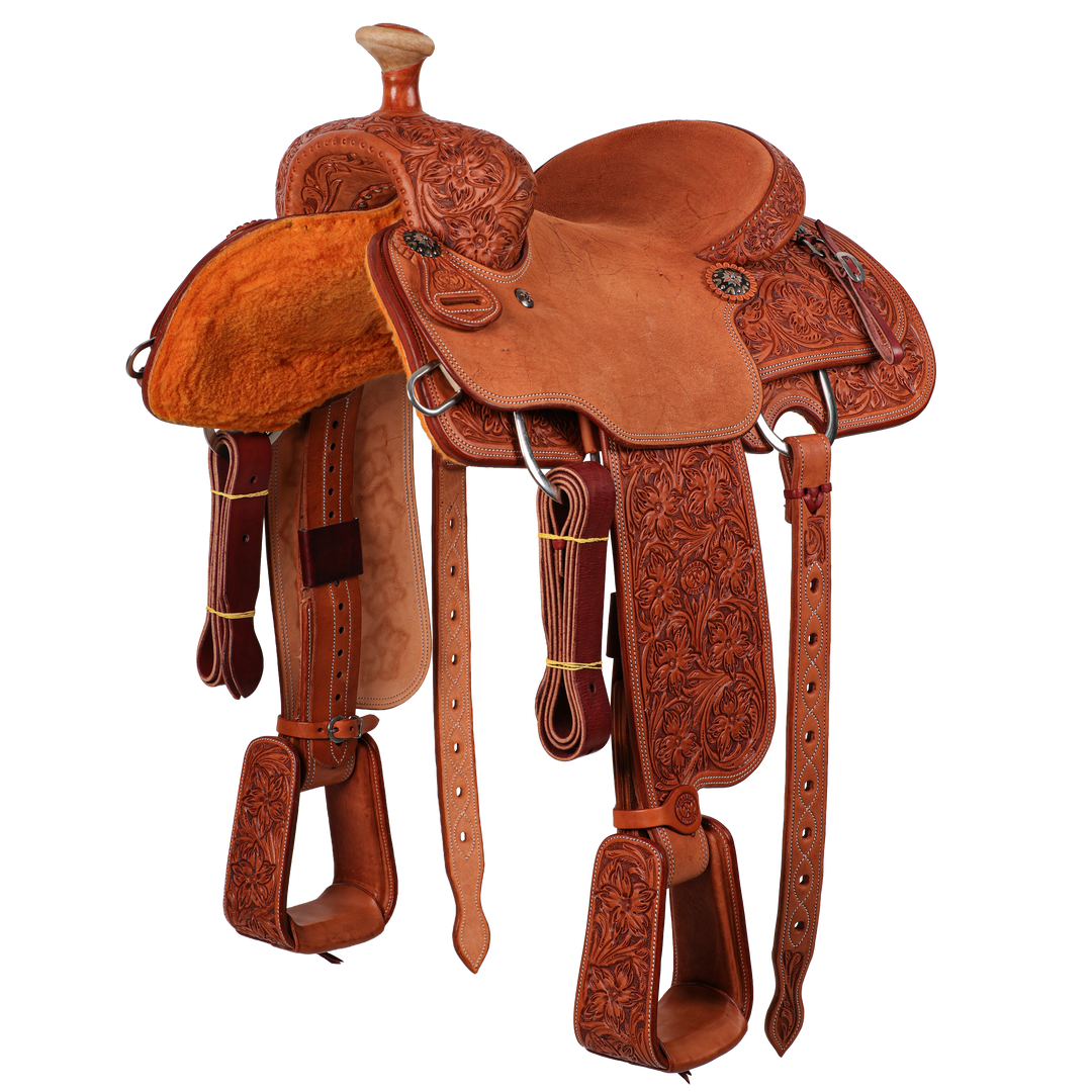 Saddle 14 OLIN YOUNG 7/8 TOOLED