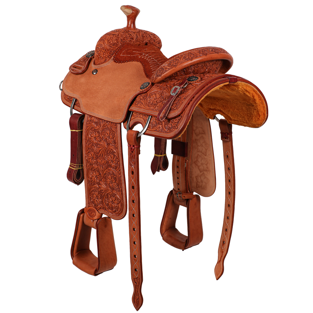 Saddle 14 OLIN YOUNG 7/8 TOOLED