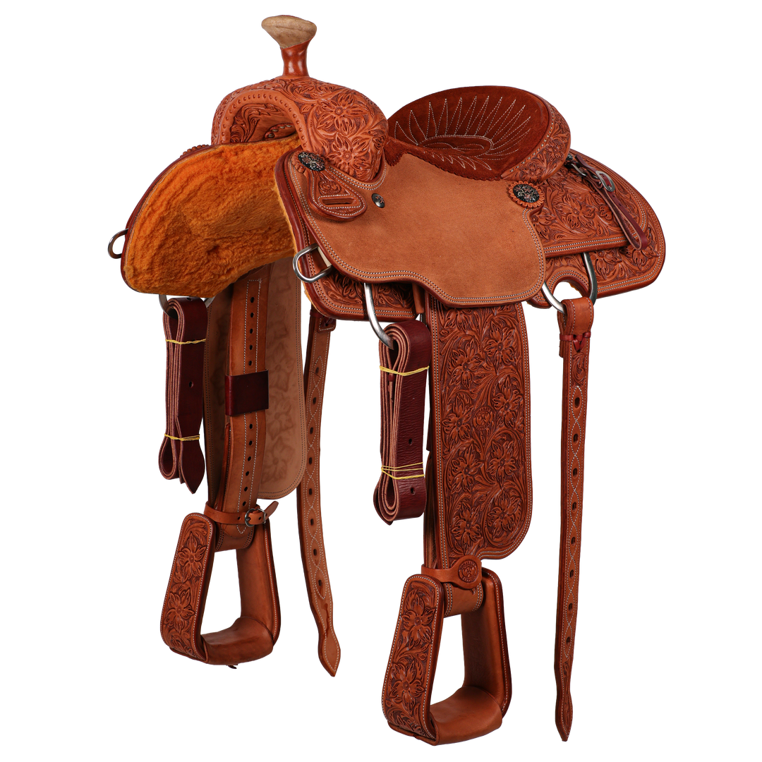 Saddle 14 OLIN YOUNG 7/8 TOOLED