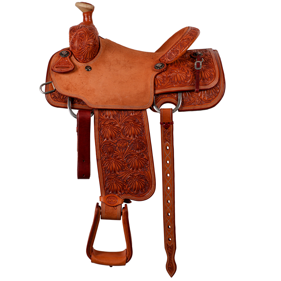 Saddle 14 TMK OLIN YOUNG 7/8 TOOLED