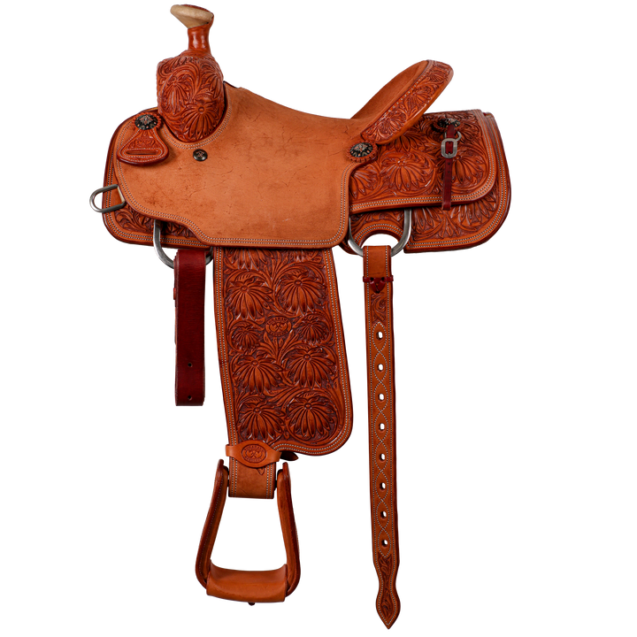 Saddle 14 TMK OLIN YOUNG 7/8 TOOLED