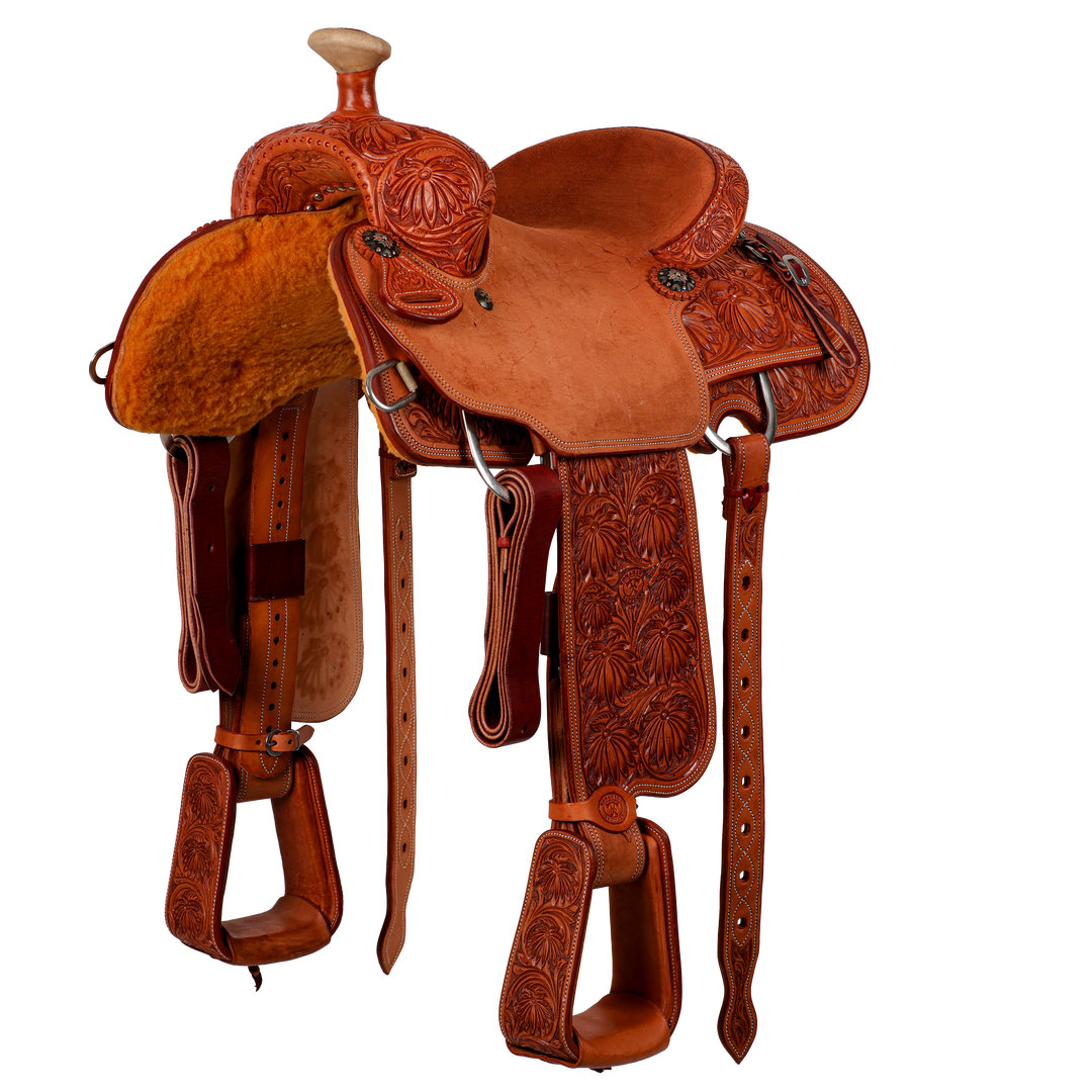 Saddle 14 TMK OLIN YOUNG 7/8 TOOLED