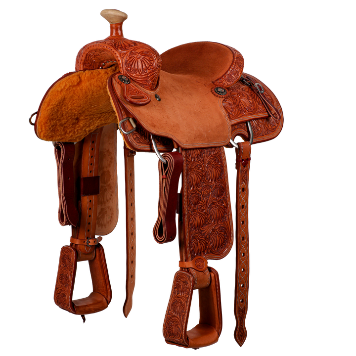 Saddle 14 TMK OLIN YOUNG 7/8 TOOLED