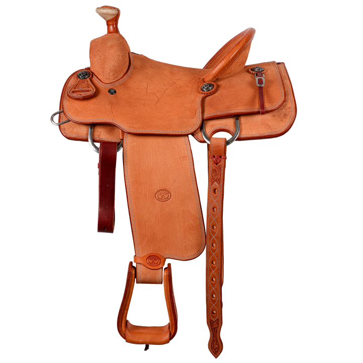 Saddle 14.5 OLIN YOUNG ROUGH OUT