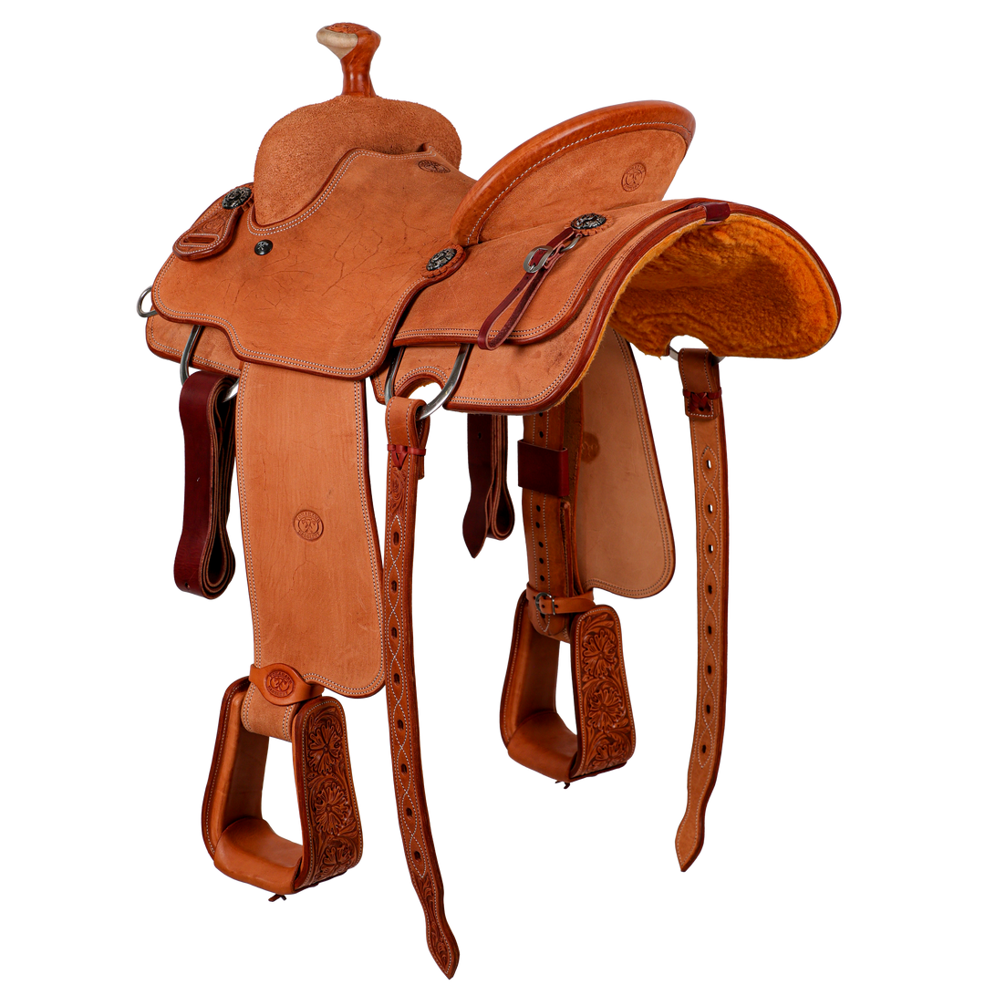 Saddle 14.5 OLIN YOUNG ROUGH OUT