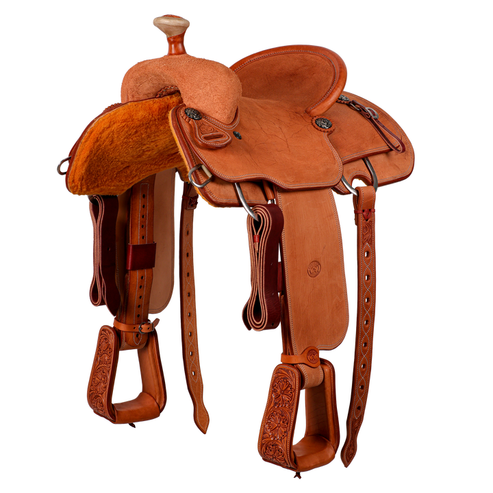 Saddle 14.5 OLIN YOUNG ROUGH OUT