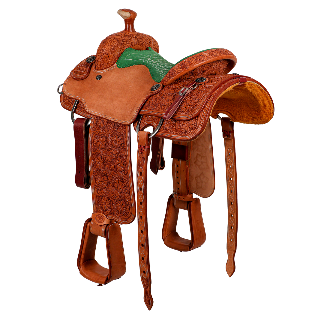 Saddle 14 OLIN YOUNG 7/8 TOOLED