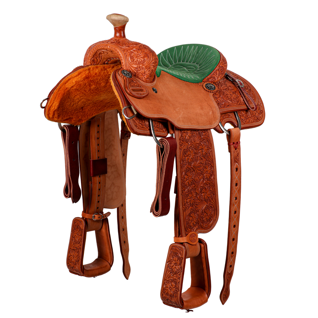 Saddle 14 OLIN YOUNG 7/8 TOOLED