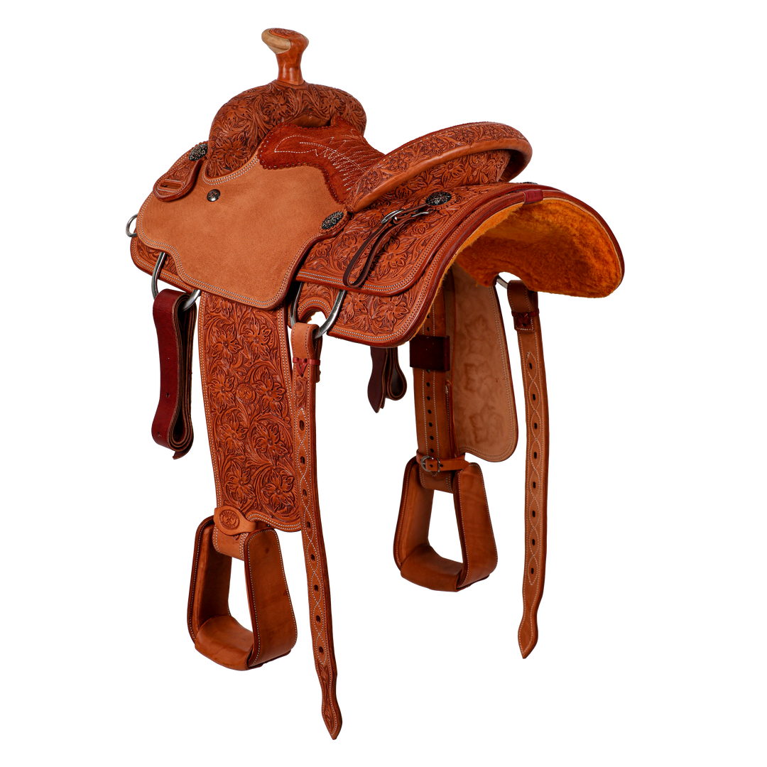 Saddle 13.5 OLIN YOUNG 7/8 TOOLED