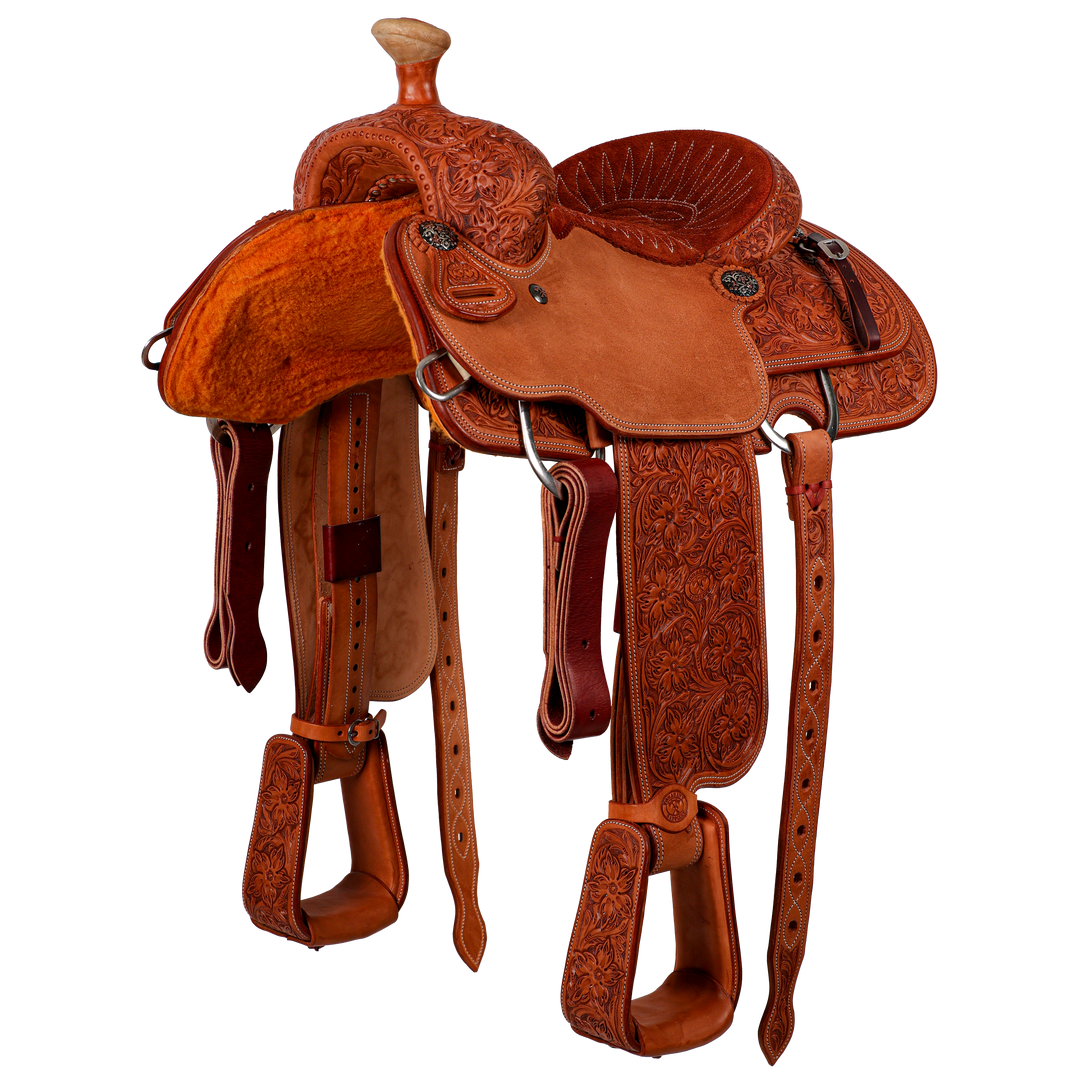 Saddle 13.5 OLIN YOUNG 7/8 TOOLED