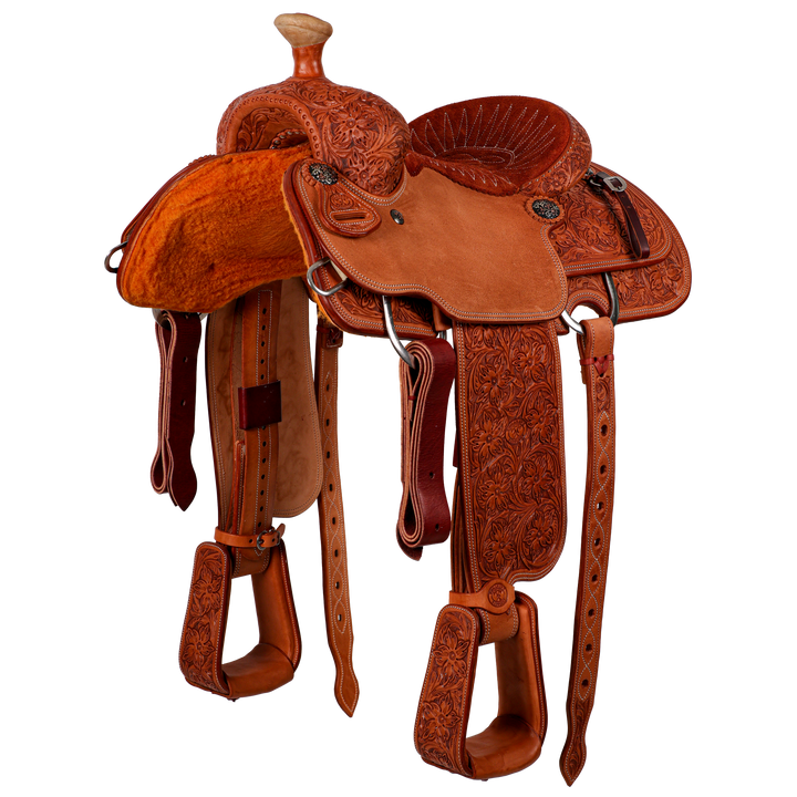 Saddle 13.5 OLIN YOUNG 7/8 TOOLED