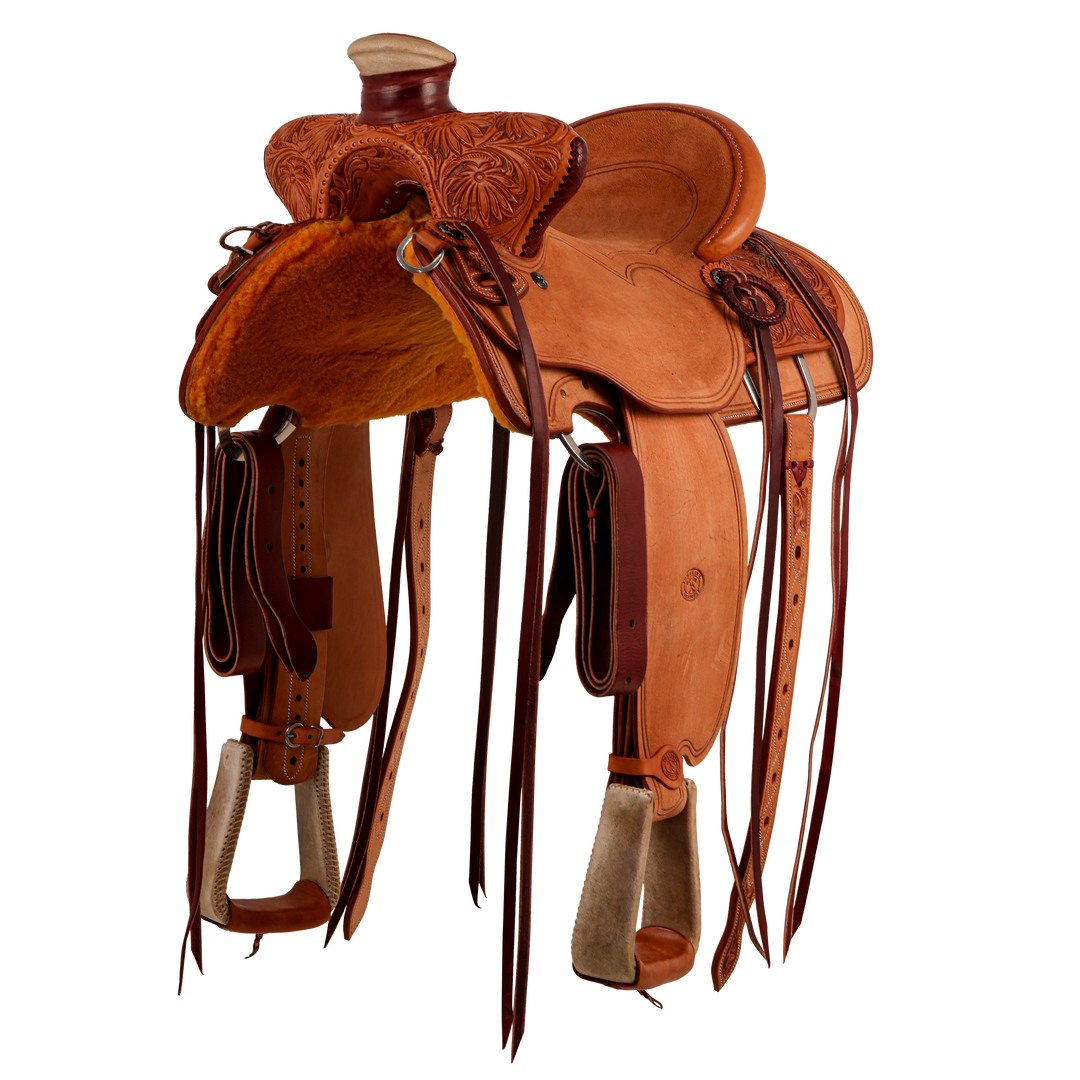 Saddle 15.5 TMK OLIN YOUNG 1/2 TOOLED