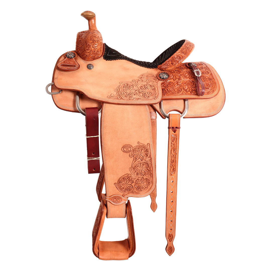 Saddle 13.5 OLIN YOUNG 3/4 Tooled