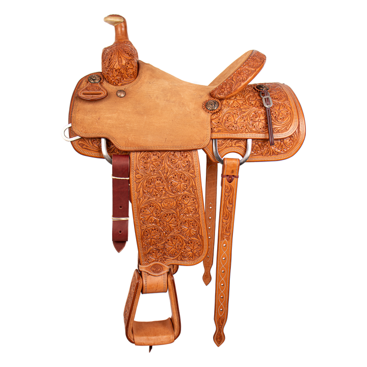 Saddle 15.5 OLIN YOUNG 7/8 Tooled