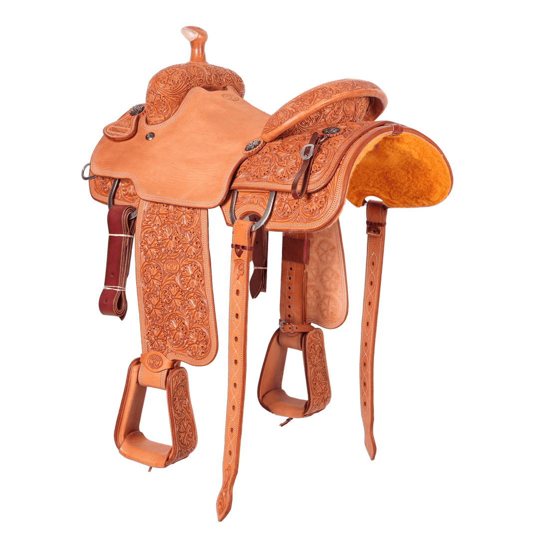 Saddle 15.5 OLIN YOUNG 7/8 Tooled