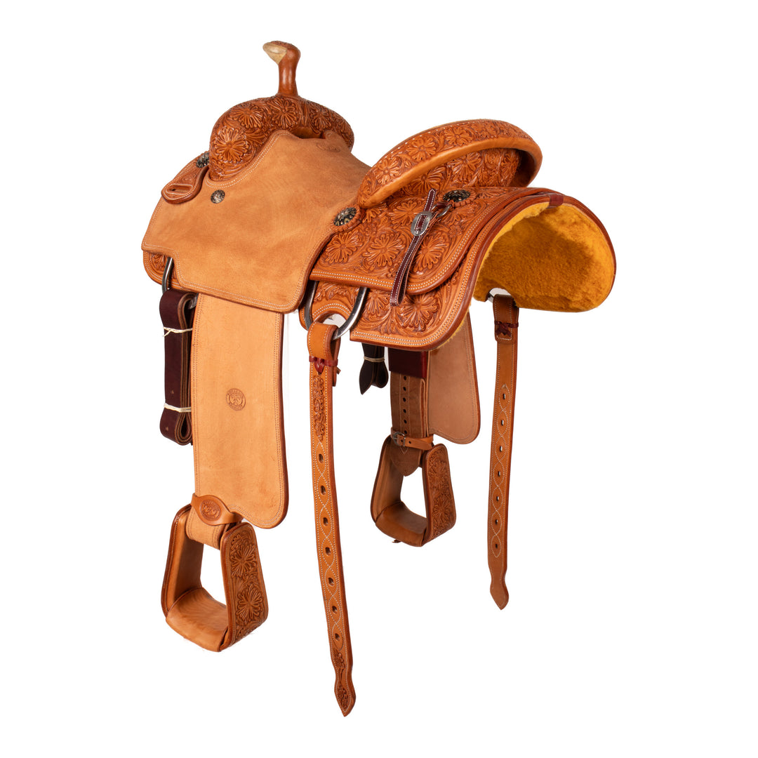Saddle 14,5 BILLY HOG 3/4 Tooled