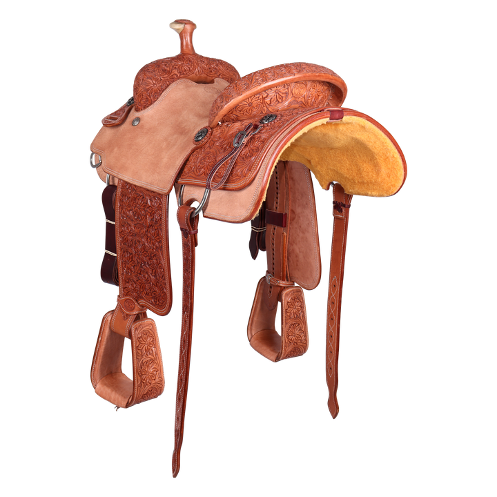 Saddle 14.5 OLIN YOUNG 3/4 Tooled