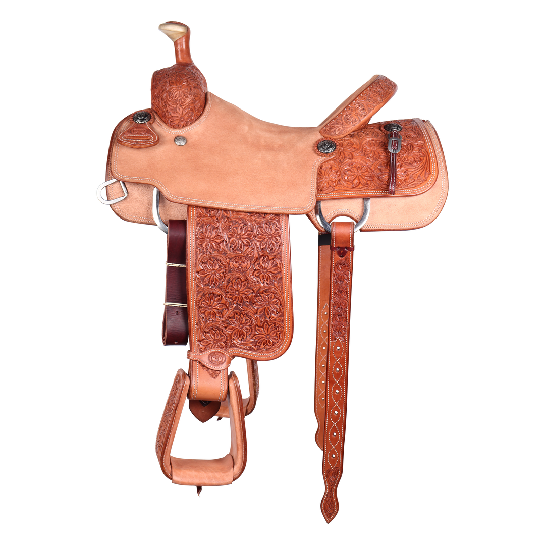 Saddle 14.5 OLIN YOUNG 3/4 Tooled