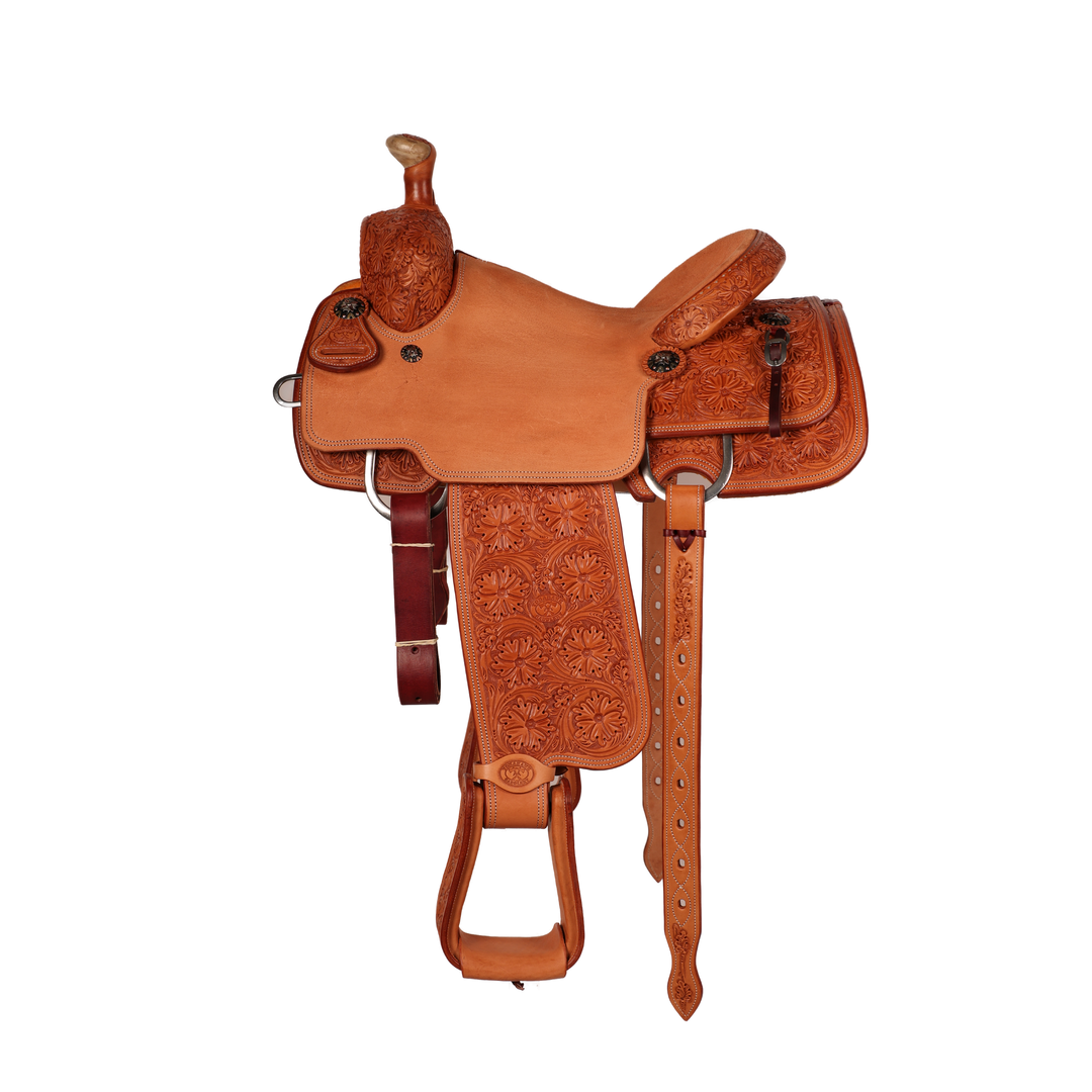 Saddle 14.5 OLIN YOUNG 7/8 Tooled