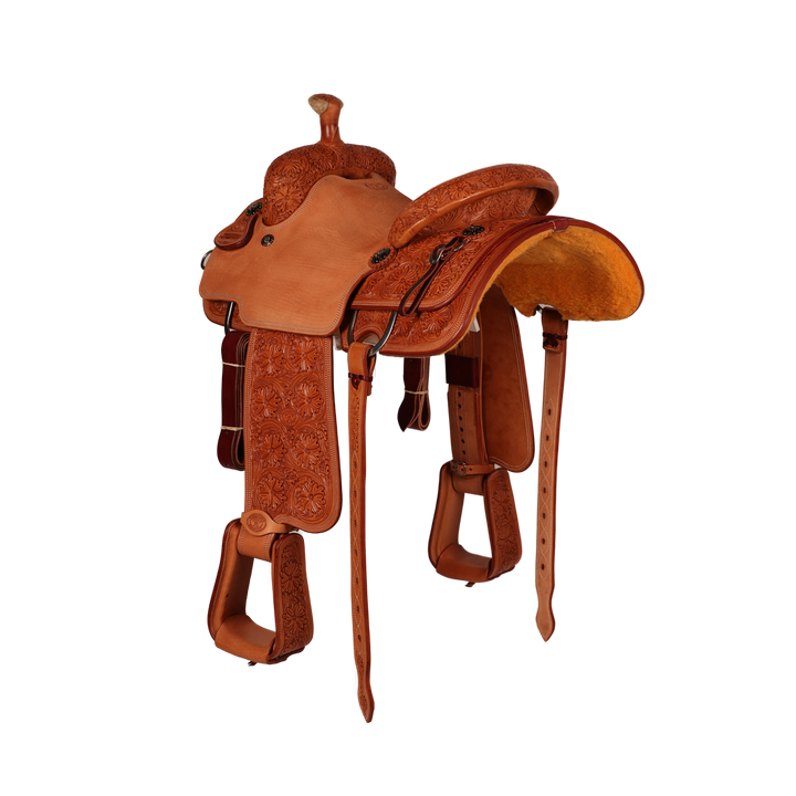 Saddle 14.5 OLIN YOUNG 7/8 Tooled