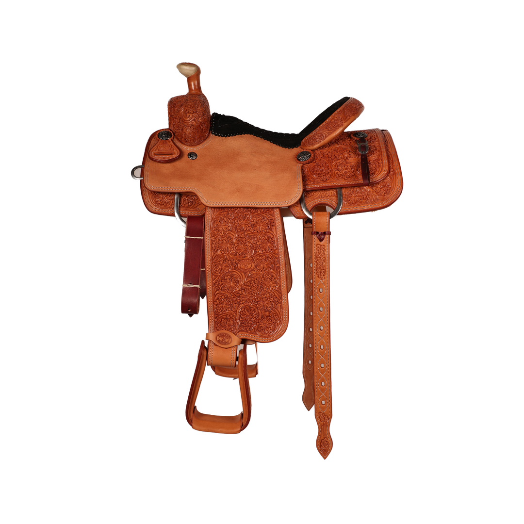 Saddle 14.5 OLIN YOUNG 7/8 Tooled