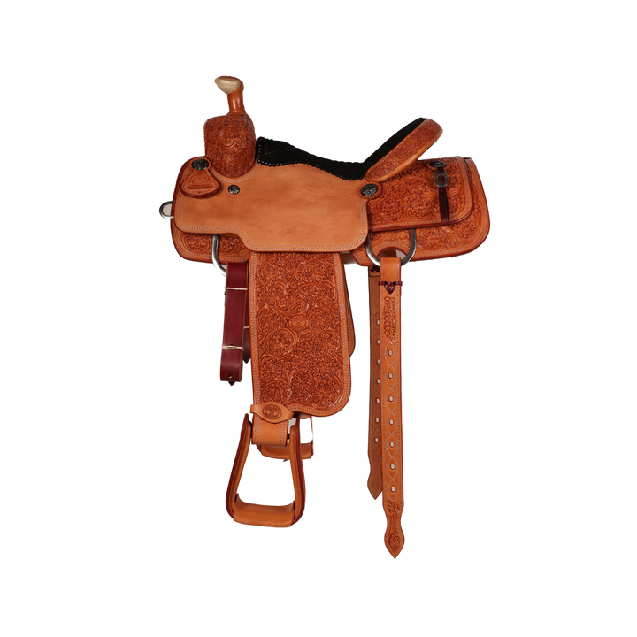 Saddle 14.5 OLIN YOUNG 7/8 Tooled