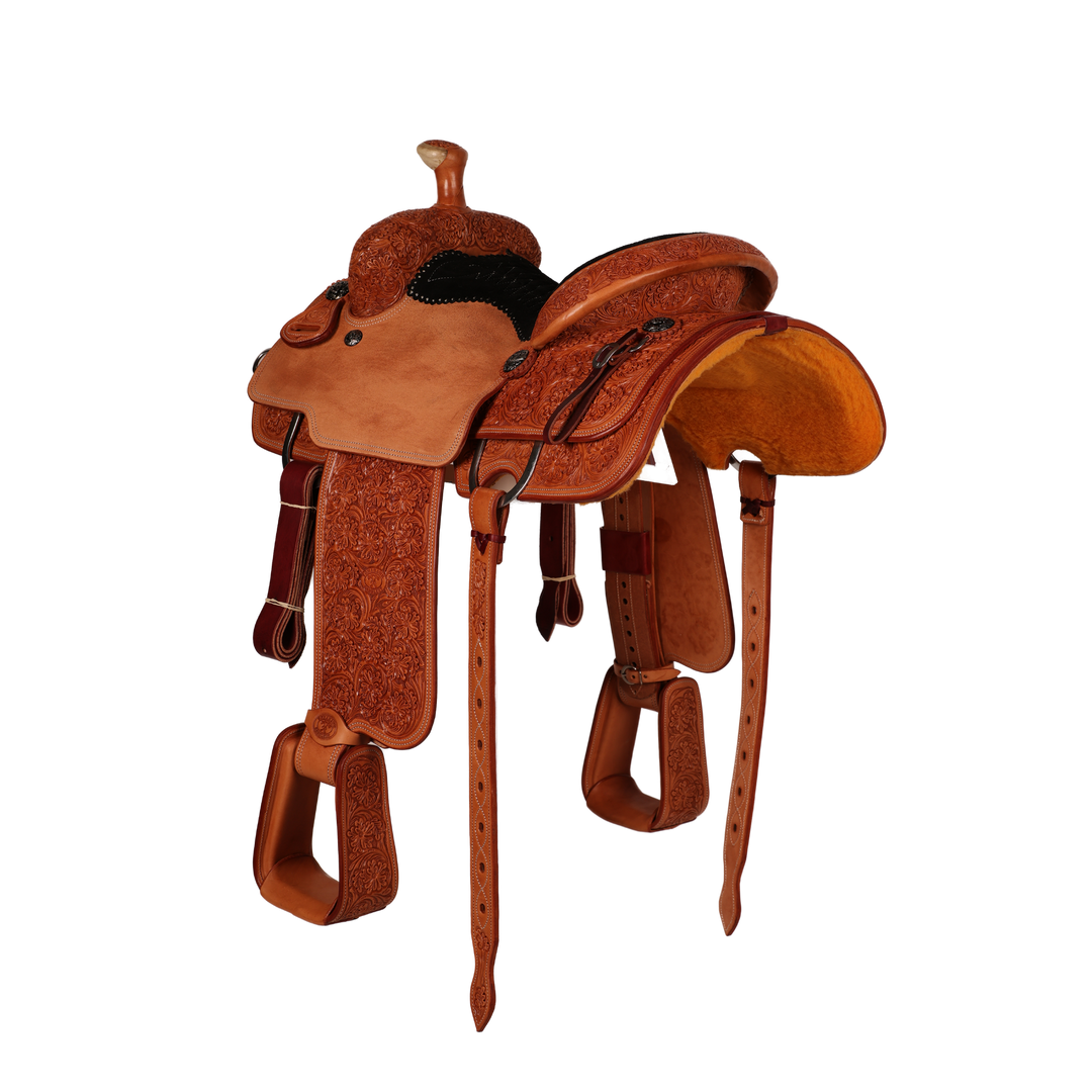 Saddle 14.5 OLIN YOUNG 7/8 Tooled