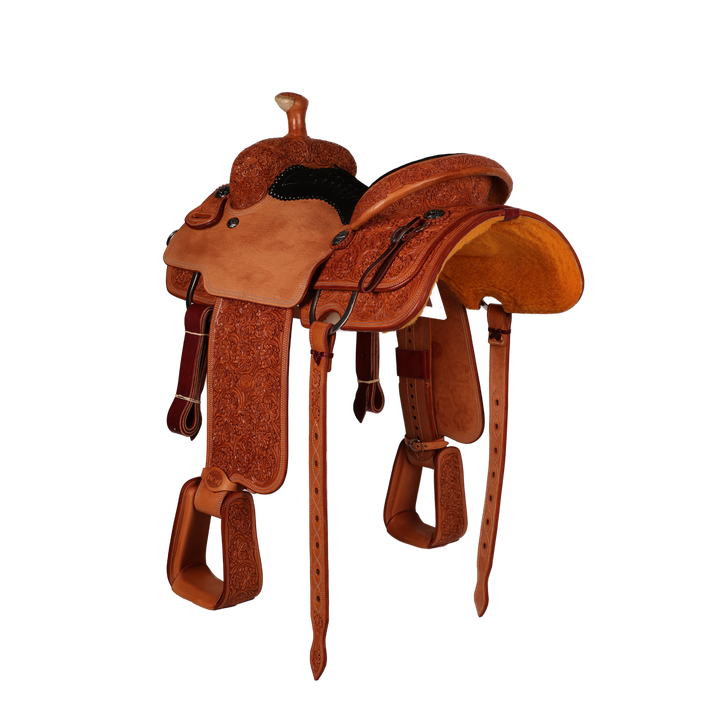 Saddle 14.5 OLIN YOUNG 7/8 Tooled