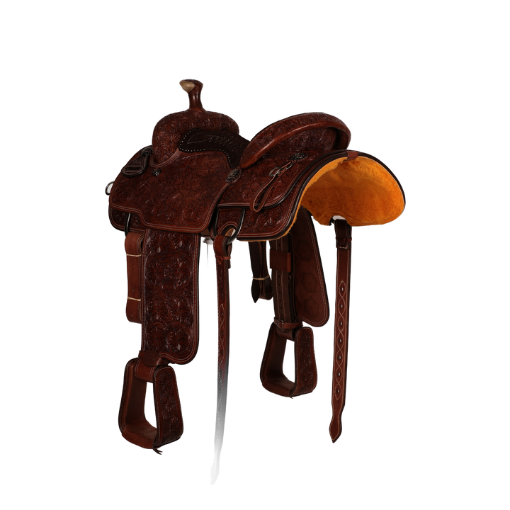 Saddle 14.5 OLIN YOUNG Full Tooled